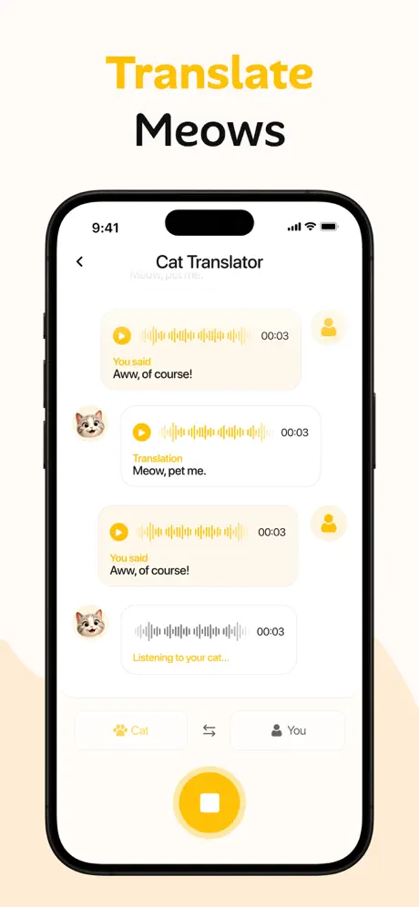 Cat Translator : Meow AI — ekran görüntüsü 5